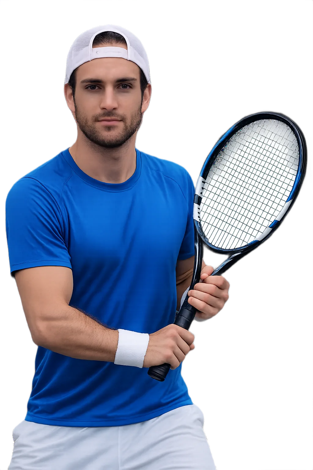Portrait of Manuel Sanchez, tennis player