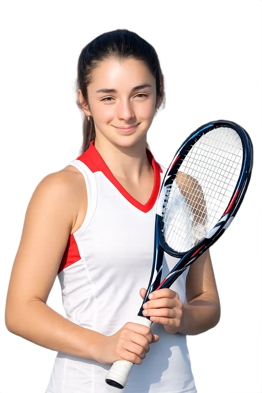 Portrait of Marcella Dessolis, tennis player
