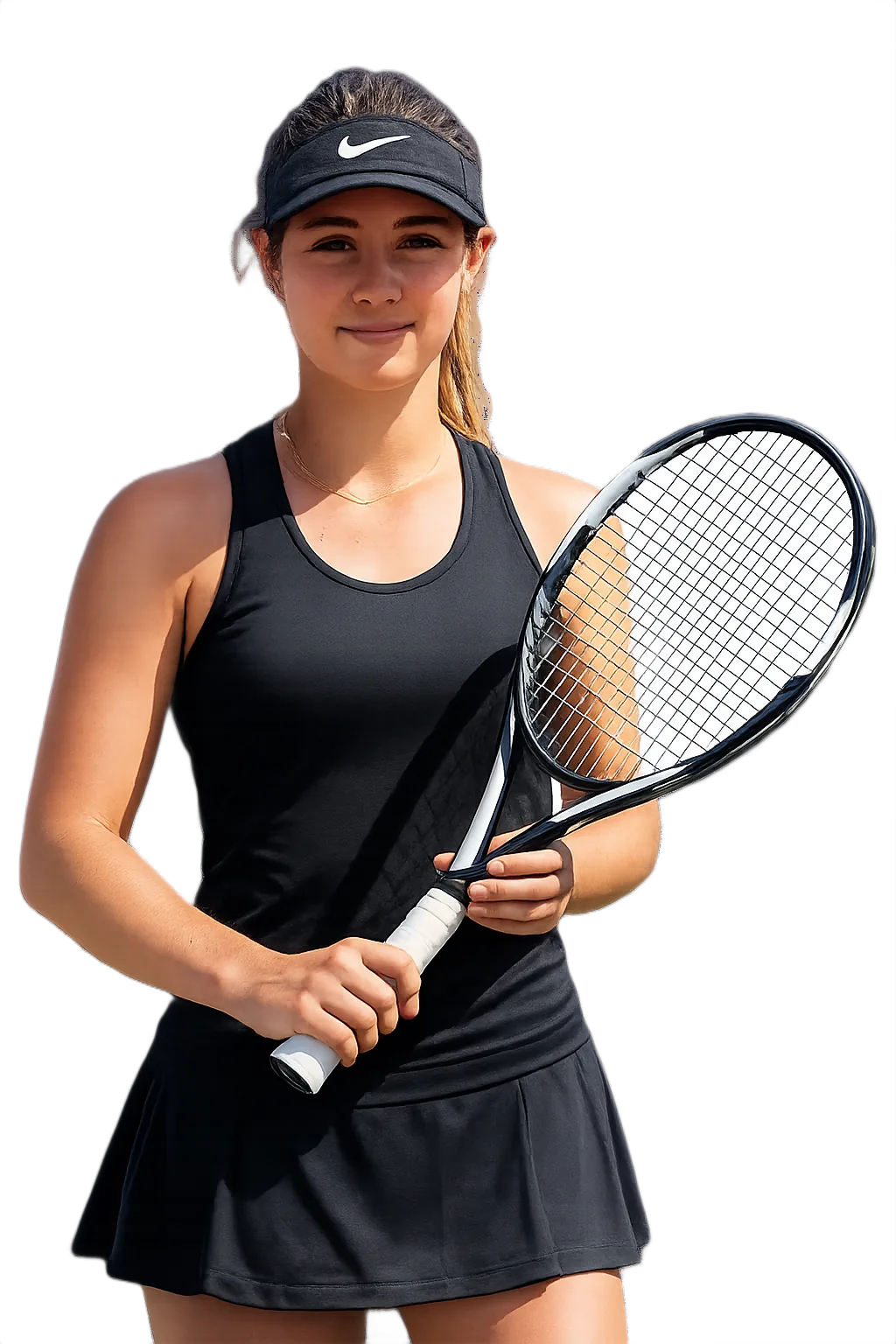 Portrait of Marina Bulbarella, tennis player