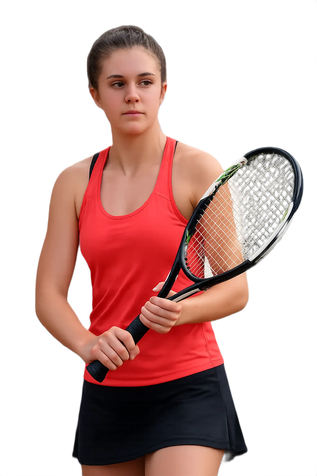 Portrait of Marine Szostak, tennis player