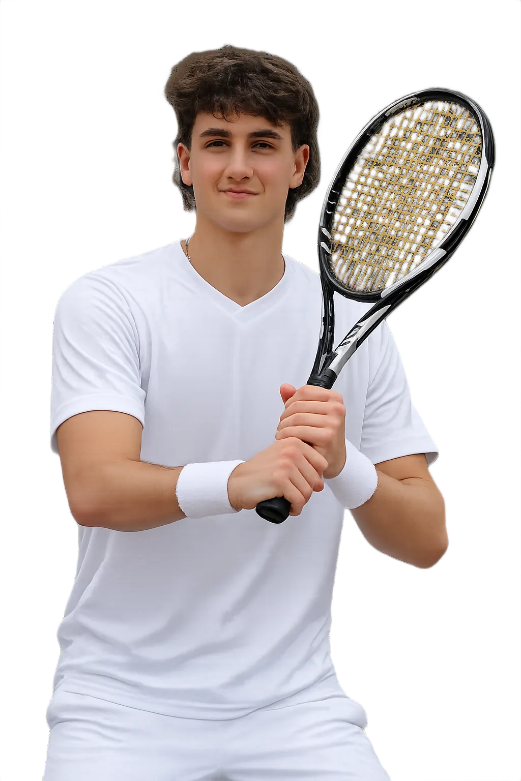 Portrait of Mario Mansilla Diez, tennis player