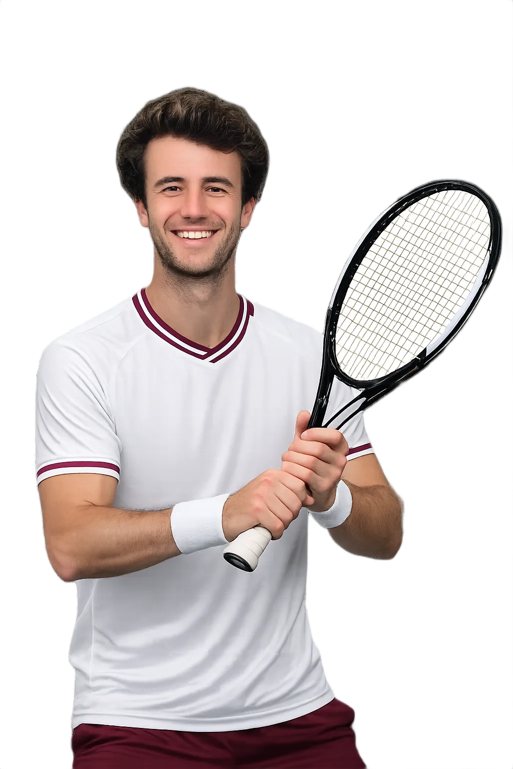 Portrait of Martin Van Der Meerschen, tennis player