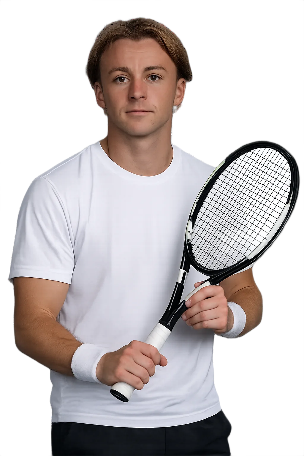 Portrait of Mathis Bondaz, tennis player