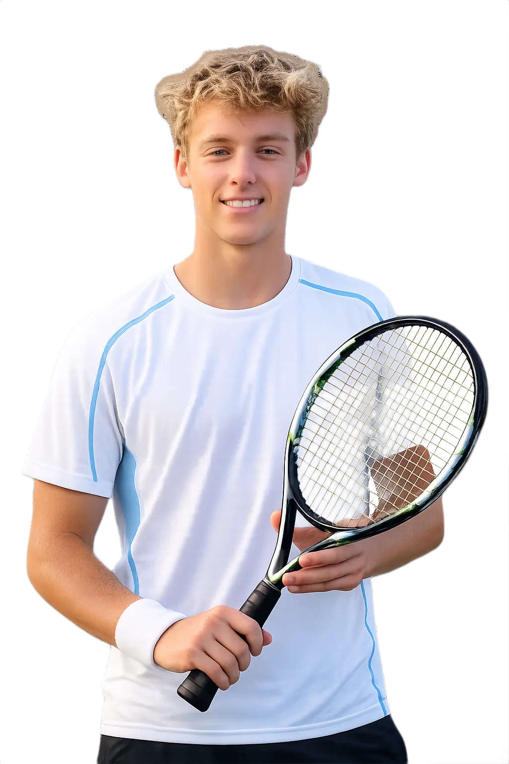Portrait of Matteo Fondriest, tennis player