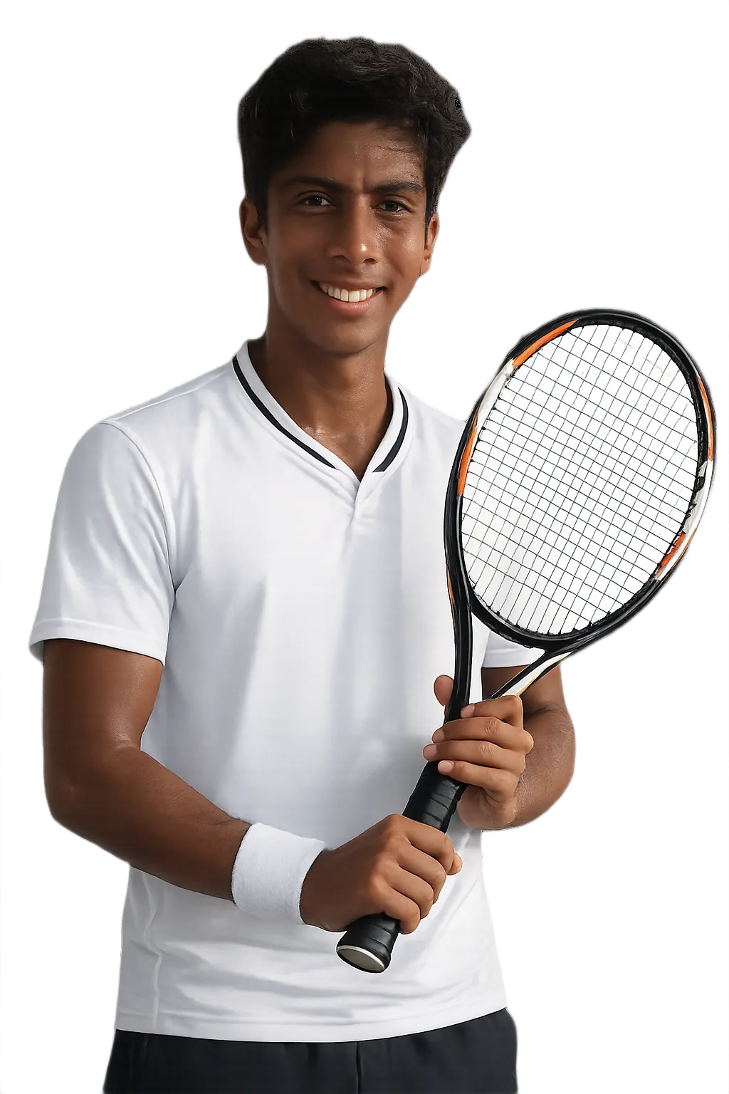 Portrait of Matthew Segura, tennis player