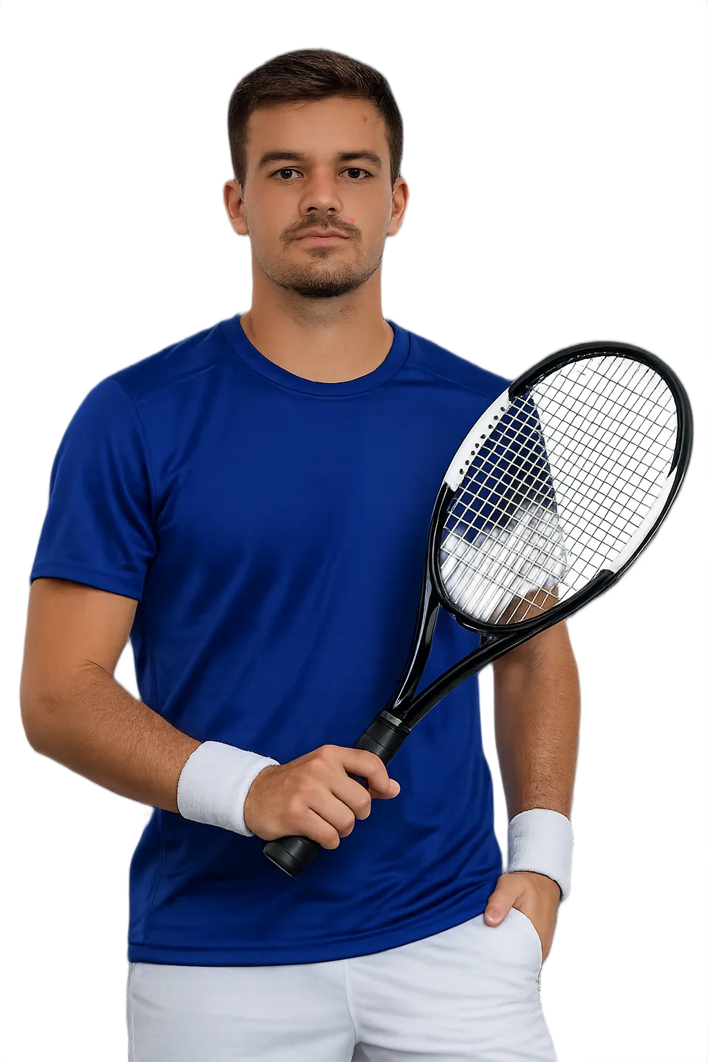 Portrait of Menelaos Efstathiou, tennis player