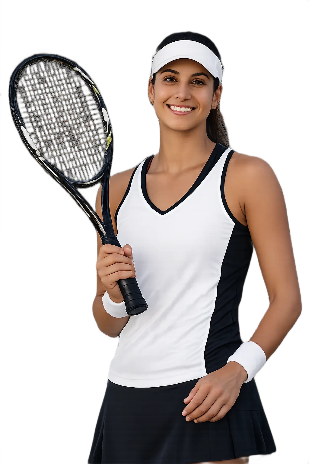 Portrait of Merna Refaat, tennis player