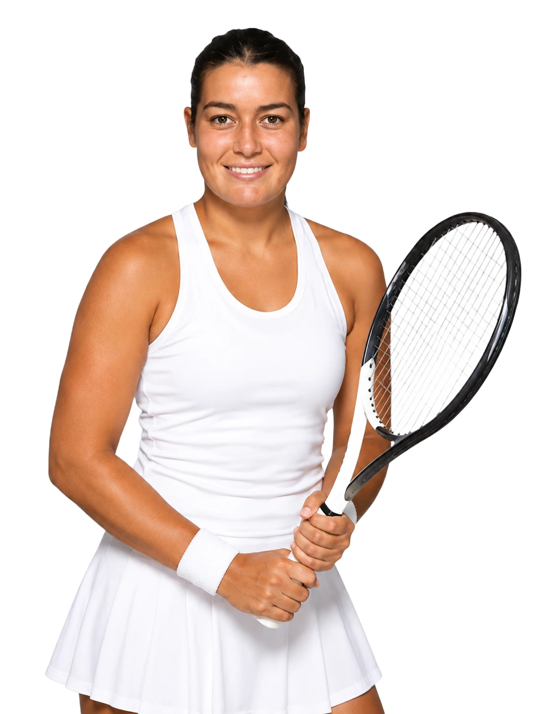 Mia Slama tennis player profile visual with TennisJack stats and match analysis