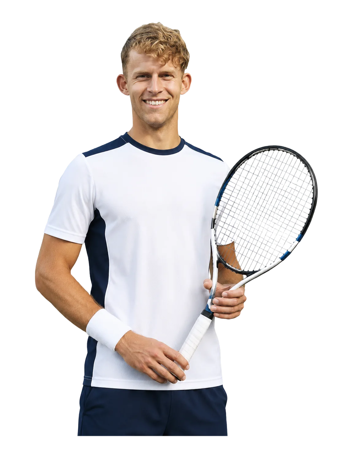 Michiel de Krom tennis player profile visual with TennisJack stats and match analysis