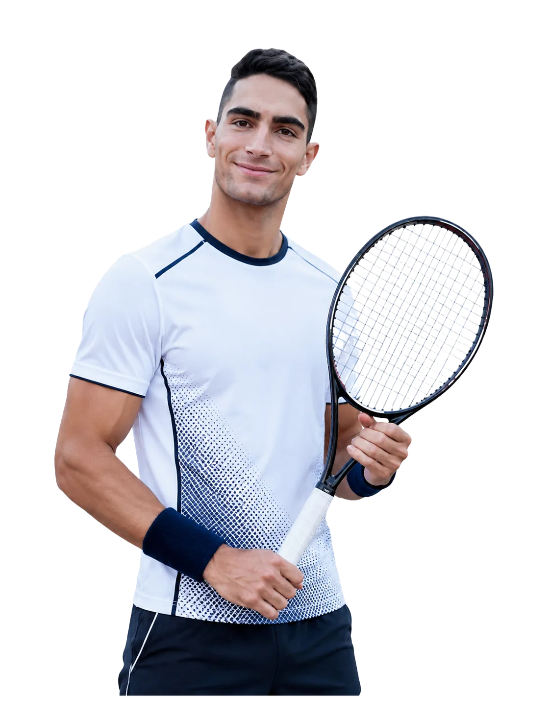 Miguel Damas tennis player profile visual with TennisJack stats and match analysis