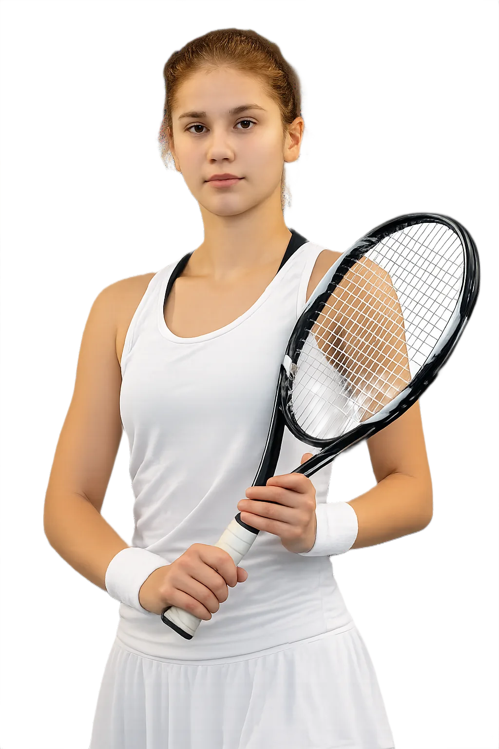 Portrait of Milana Zhabrailova, tennis player