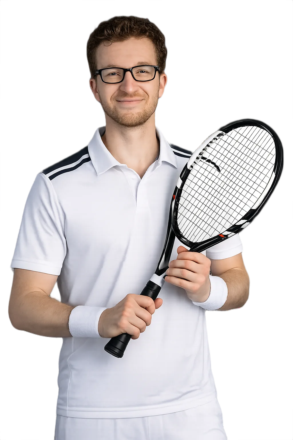 Portrait of Milos Karol, tennis player