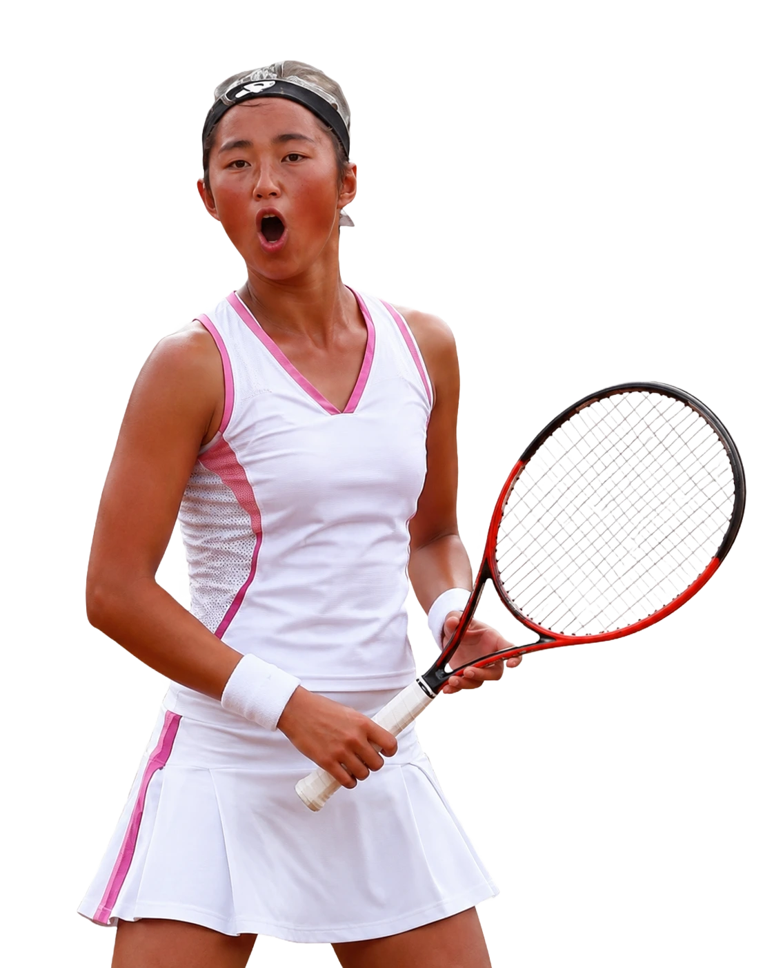 Mio Mushika tennis player profile visual with TennisJack stats and match analysis