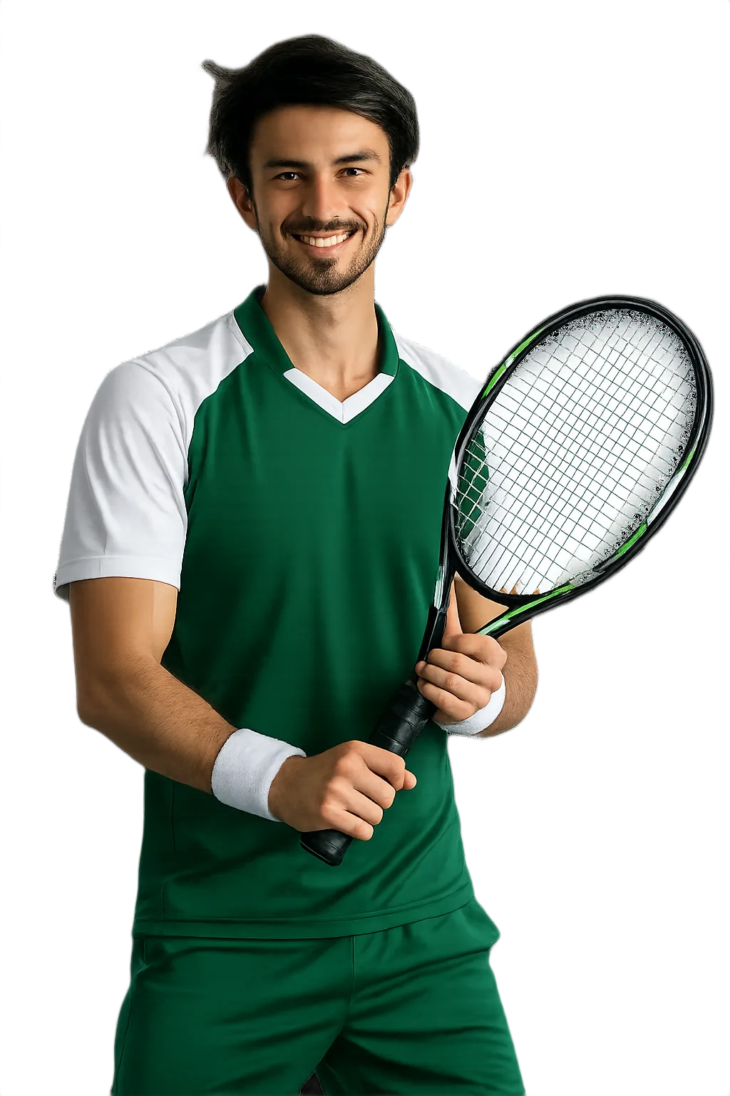 Portrait of Muhammad Shoaib, tennis player