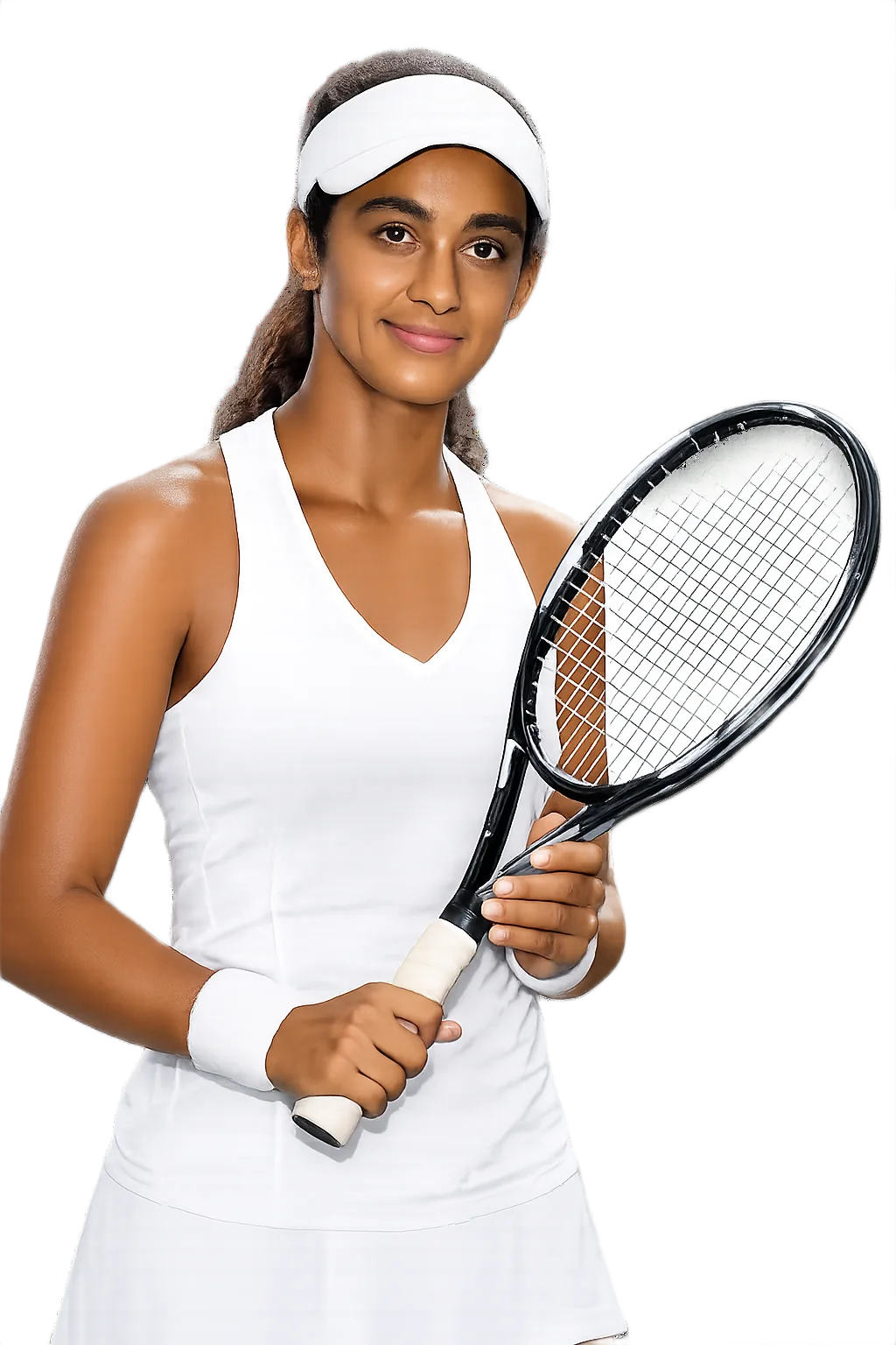 Portrait of Naiktha Bains, tennis player