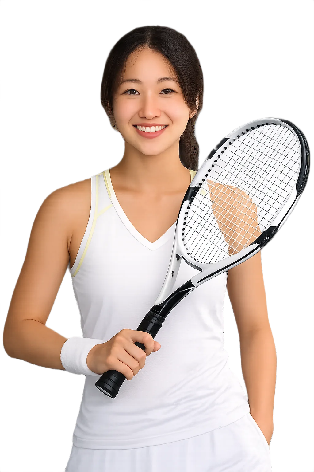 Portrait of Nanari Katsumi, tennis player