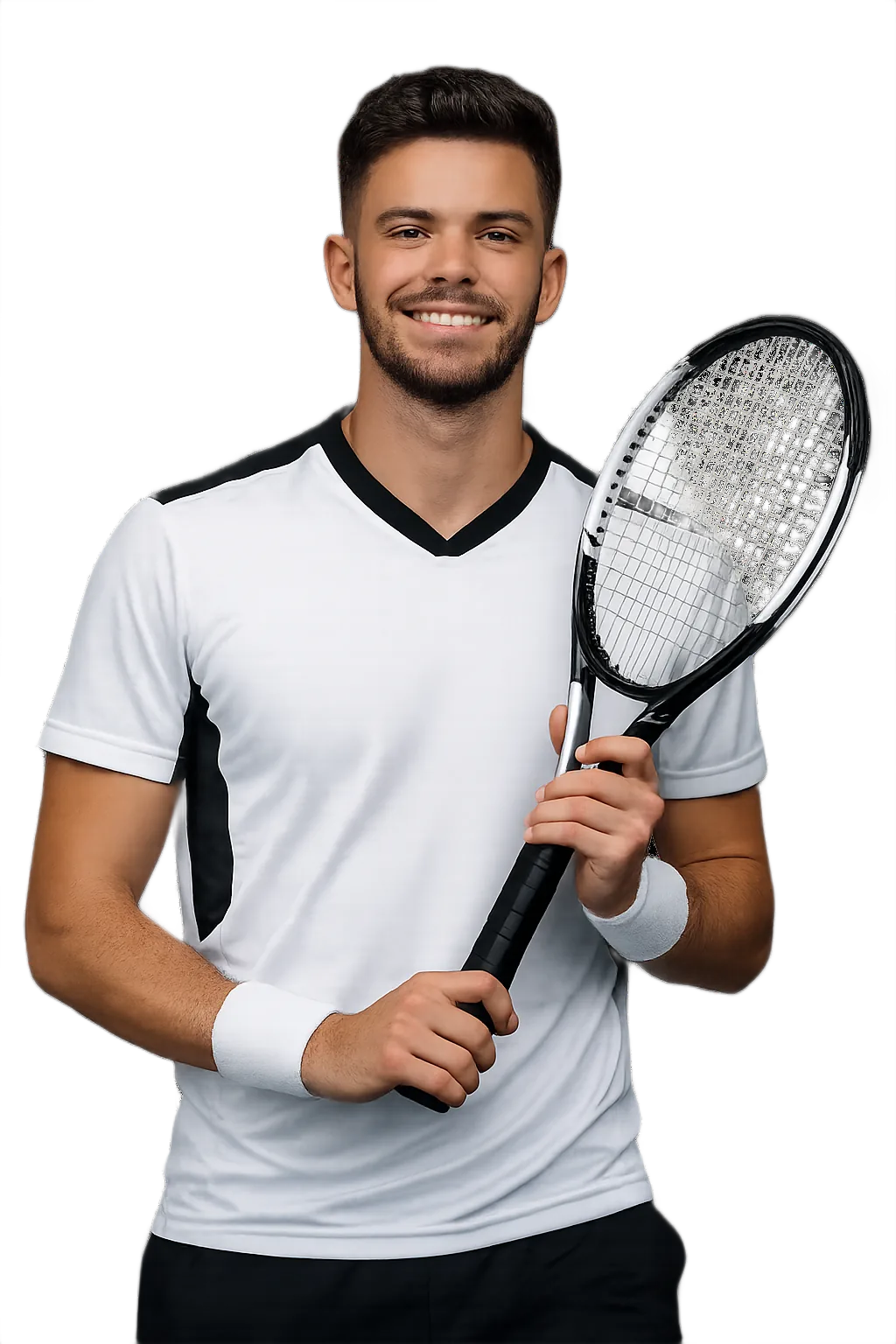 Portrait of Natan Rodrigues, tennis player