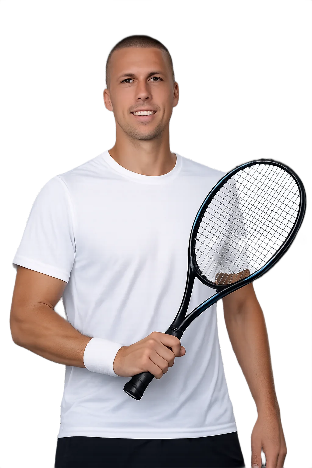 Portrait of Nerman Fatic, tennis player