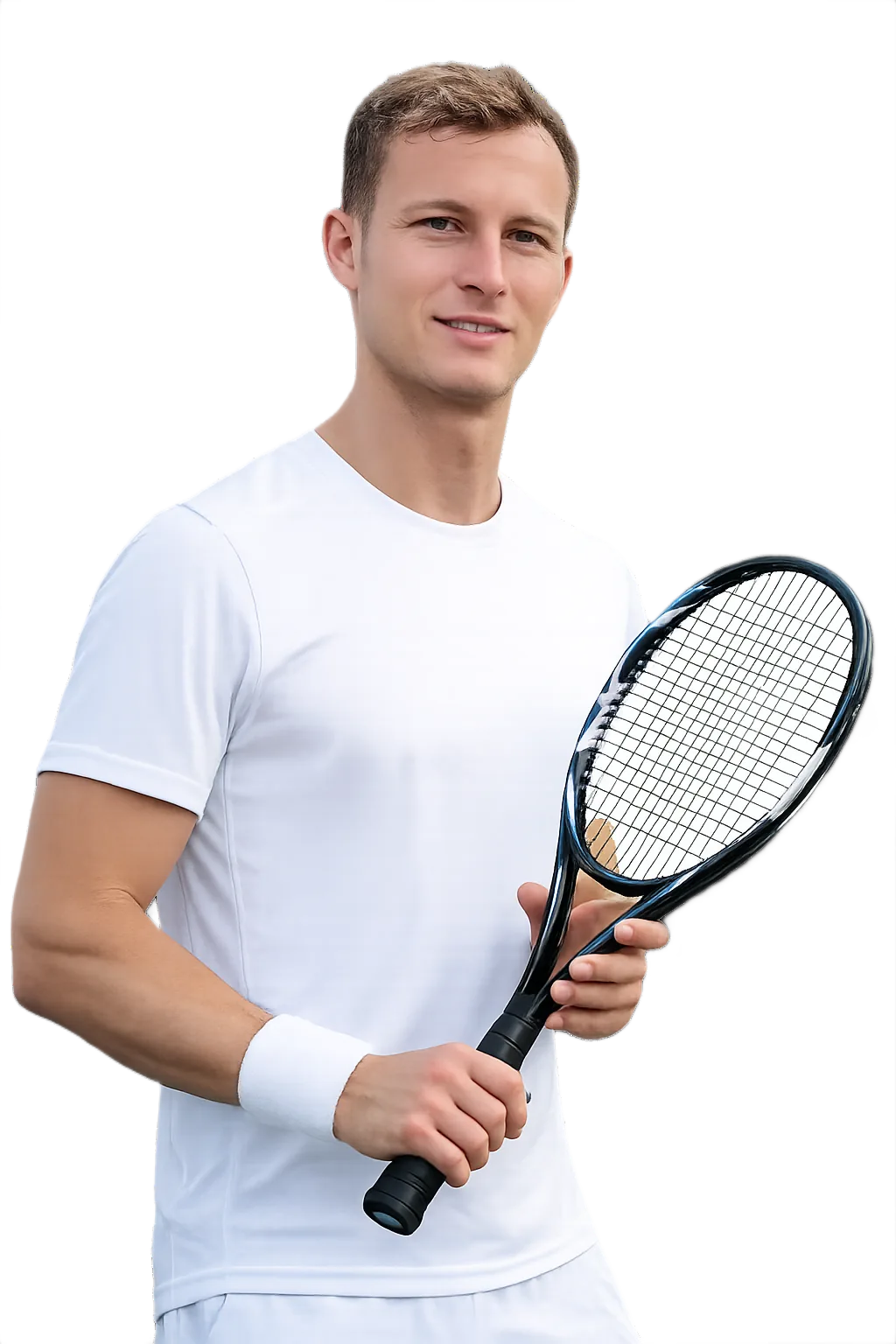 Portrait of Niccolo Catini, tennis player