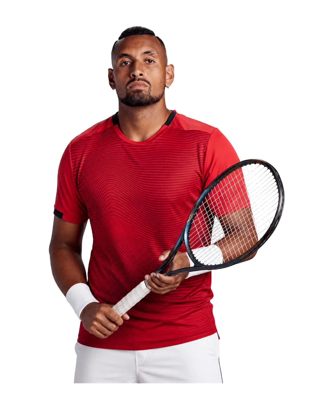 Nick Kyrgios tennis player profile visual with TennisJack stats and match analysis