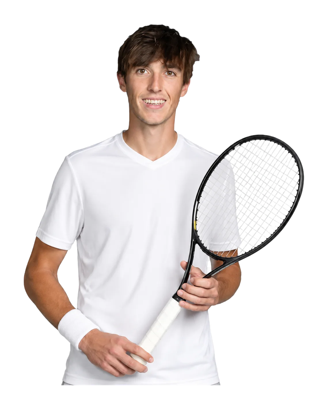 Nino Ehrenschneider tennis player profile visual with TennisJack stats and match analysis
