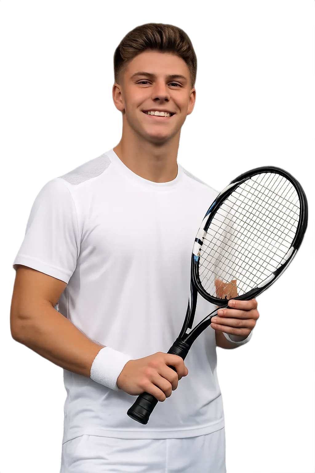 Portrait of Noah Lopez, tennis player