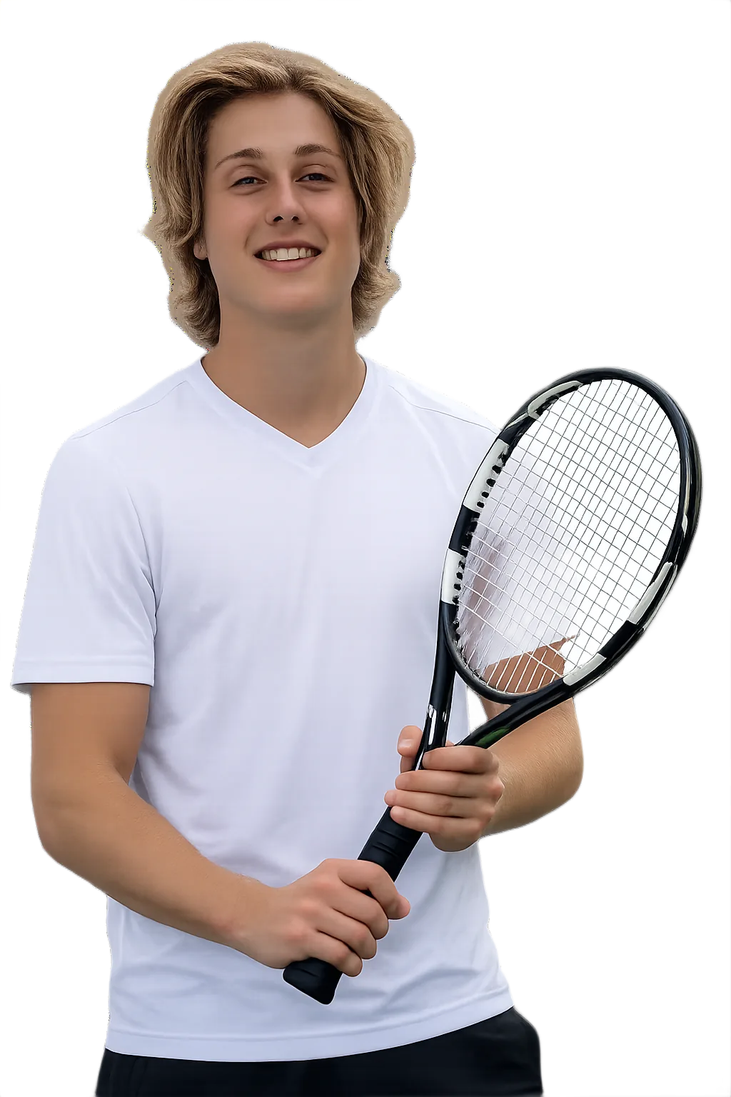 Portrait of Pablo Trochu, tennis player