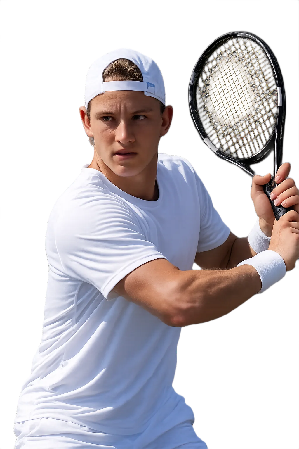 Portrait of Patrik Meszaros, tennis player