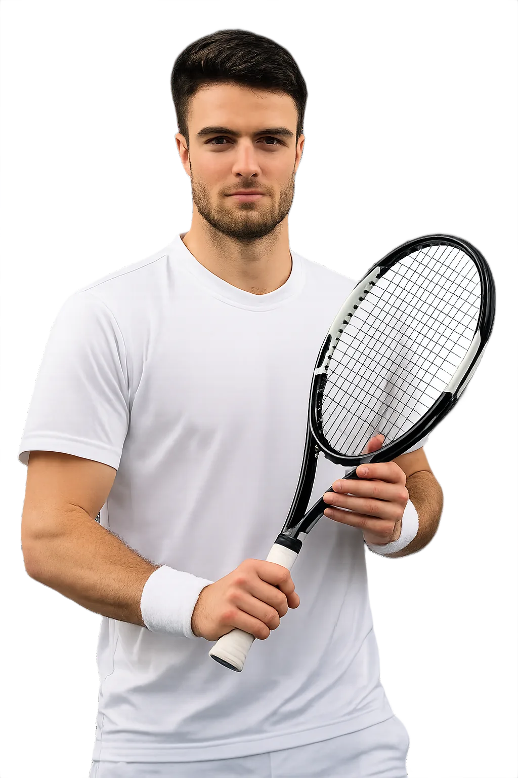Portrait of Pierre Delage, tennis player