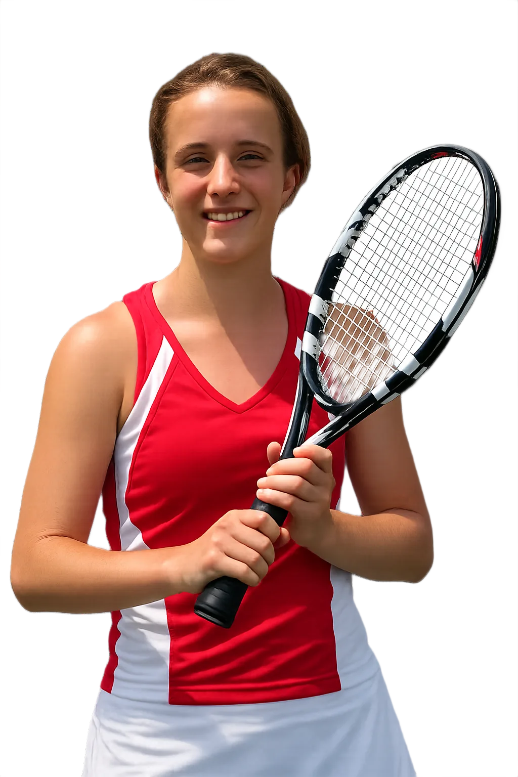 Portrait of Pilar Beveraggi Lespiau, tennis player