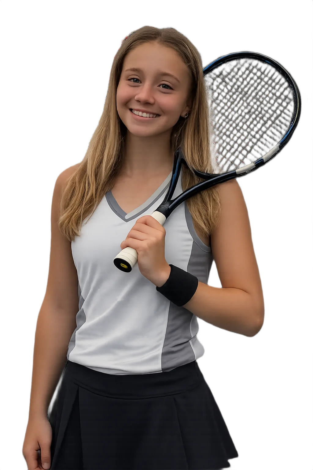 Portrait of Polina Kaibekova, tennis player