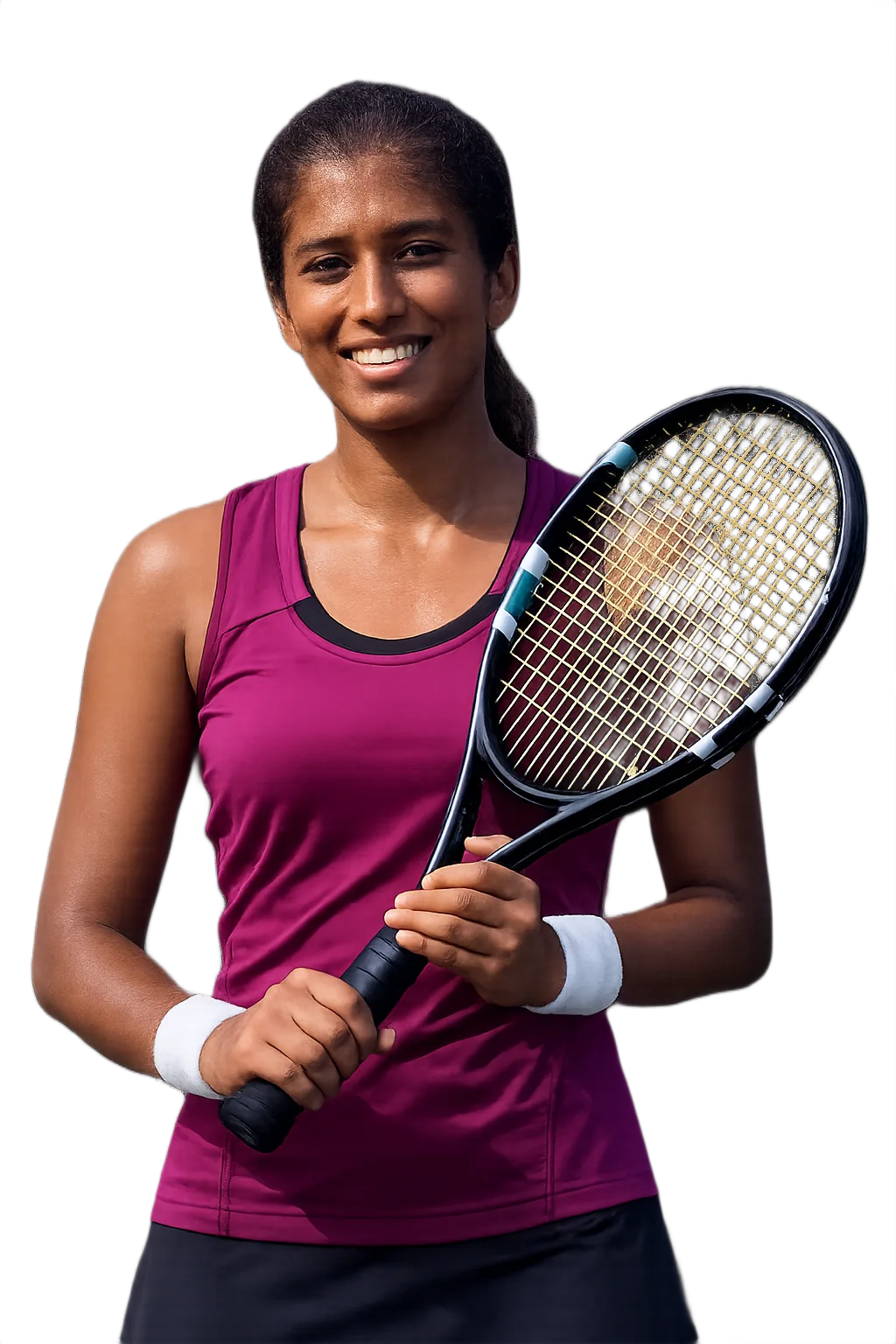 Portrait of Pooja Ingale, tennis player
