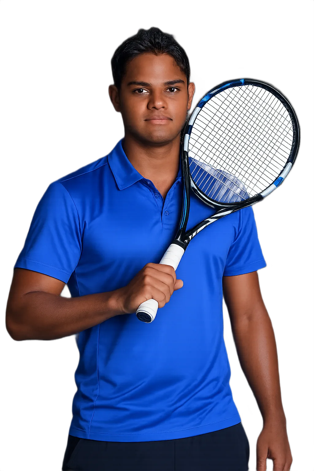 Portrait of Pranav Kumar, tennis player