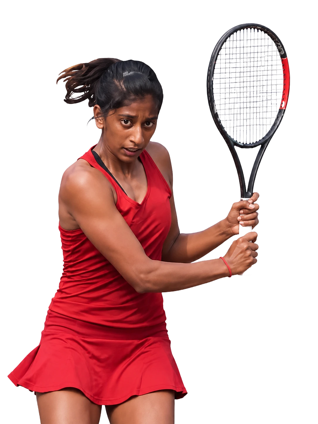 Prathyusha Rachapudi tennis player profile visual with TennisJack stats and match analysis