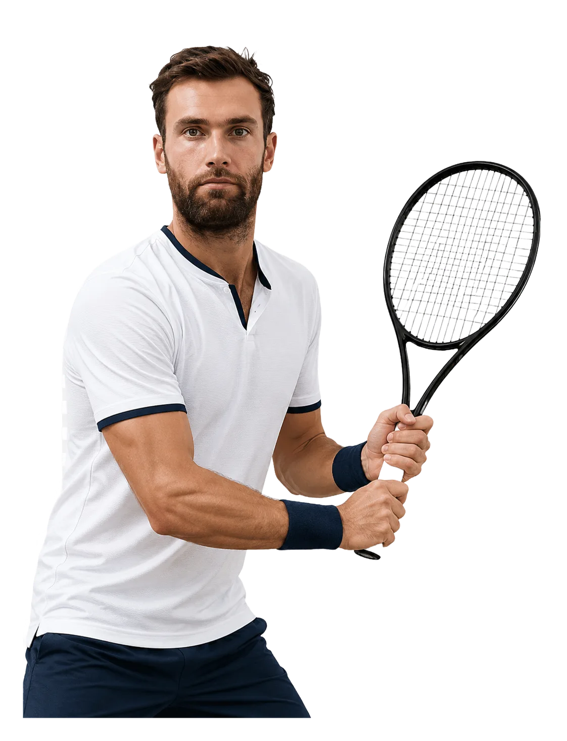 Quentin Halys tennis player profile visual with TennisJack stats and match analysis