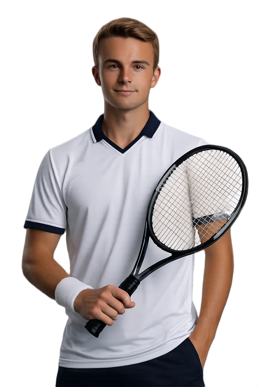 Portrait of Raphael Perot, tennis player