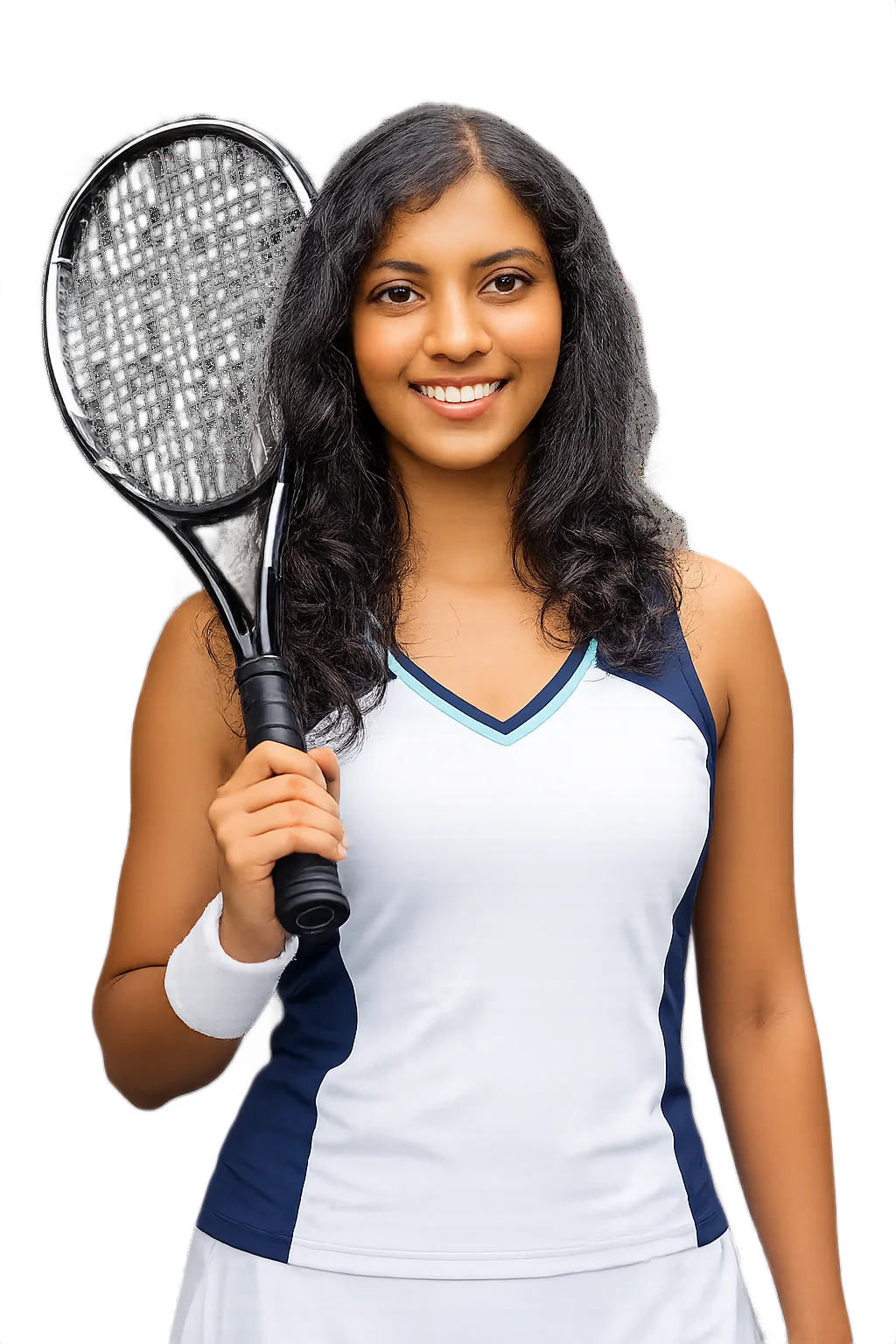 Portrait of Raveena Kingsley, tennis player