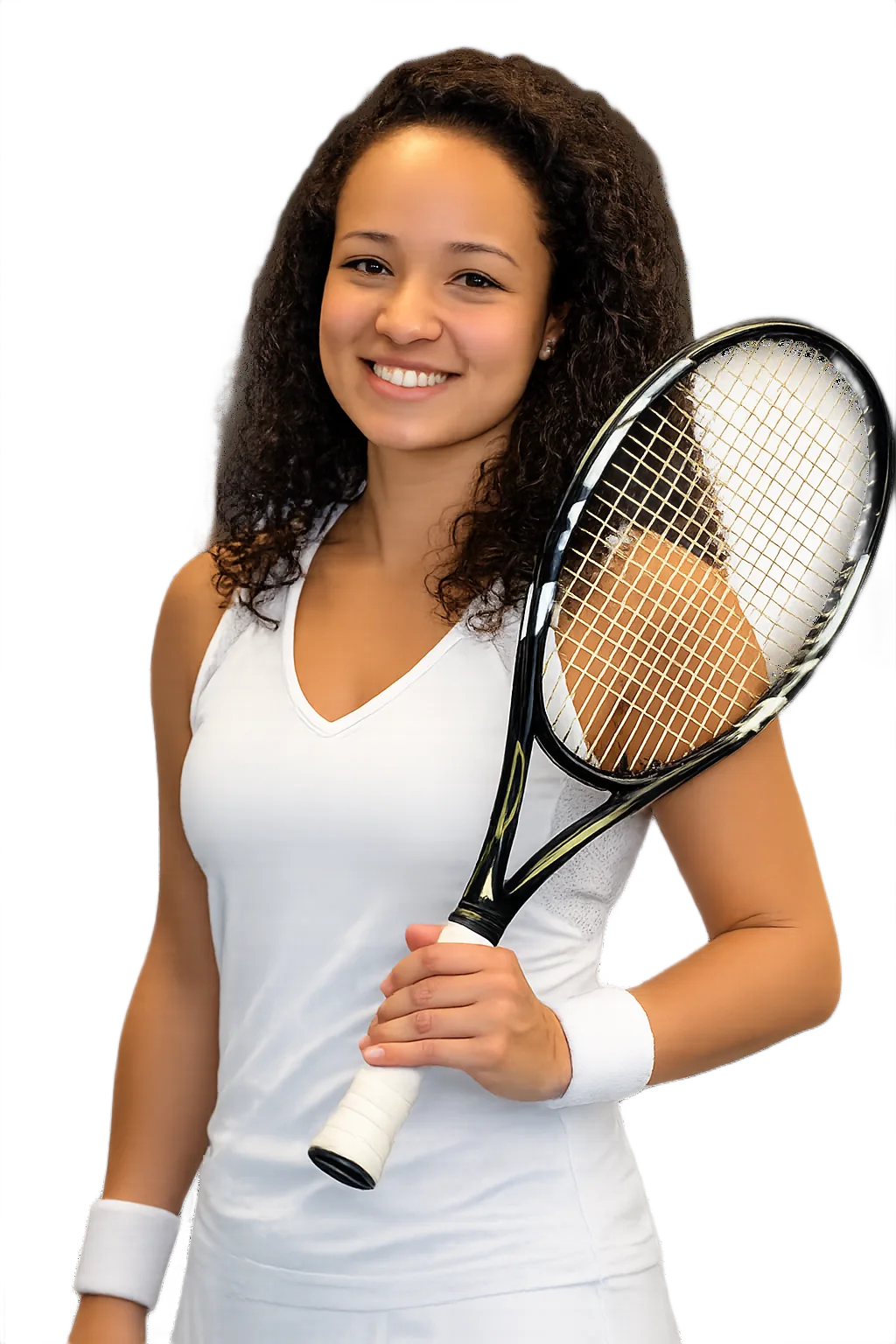 Portrait of Rebeca Pereira, tennis player