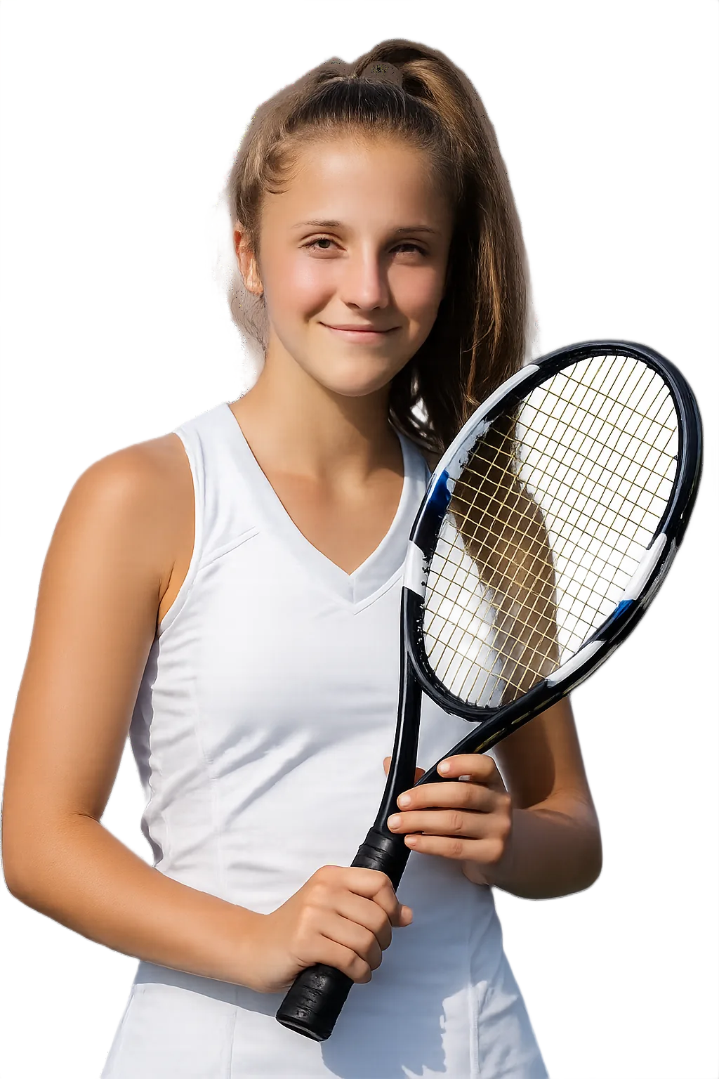 Portrait of Rositsa Dencheva, tennis player