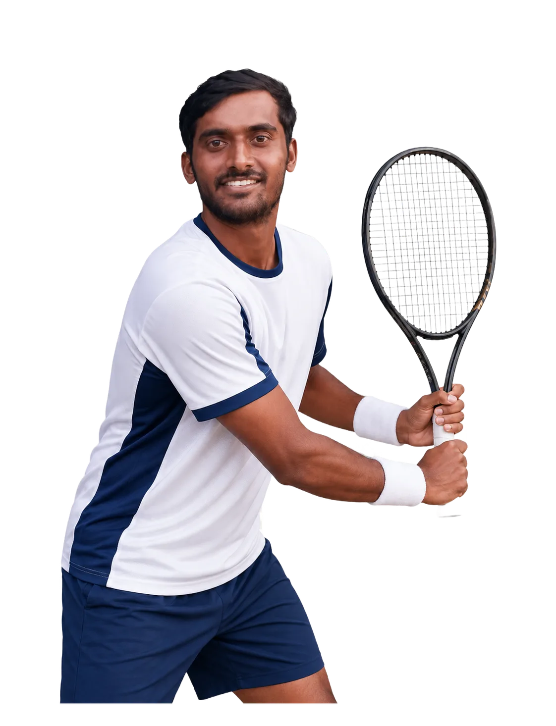 S D Prajwal Dev tennis player profile visual with TennisJack stats and match analysis