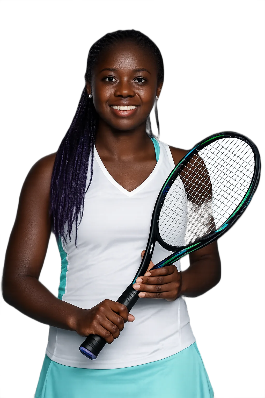 Portrait of Sada Nahimana, tennis player