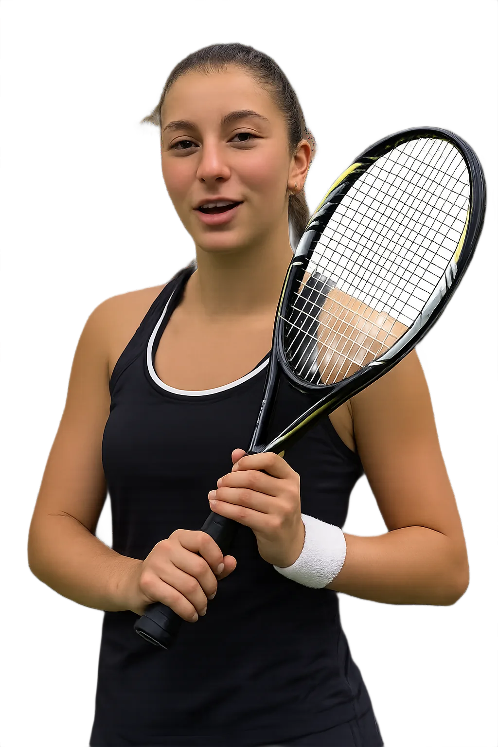 Portrait of Sara Milanese, tennis player