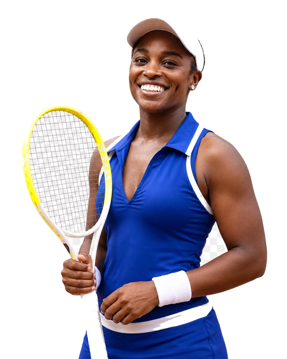 Sloane Stephens tennis player profile visual with TennisJack stats and match analysis