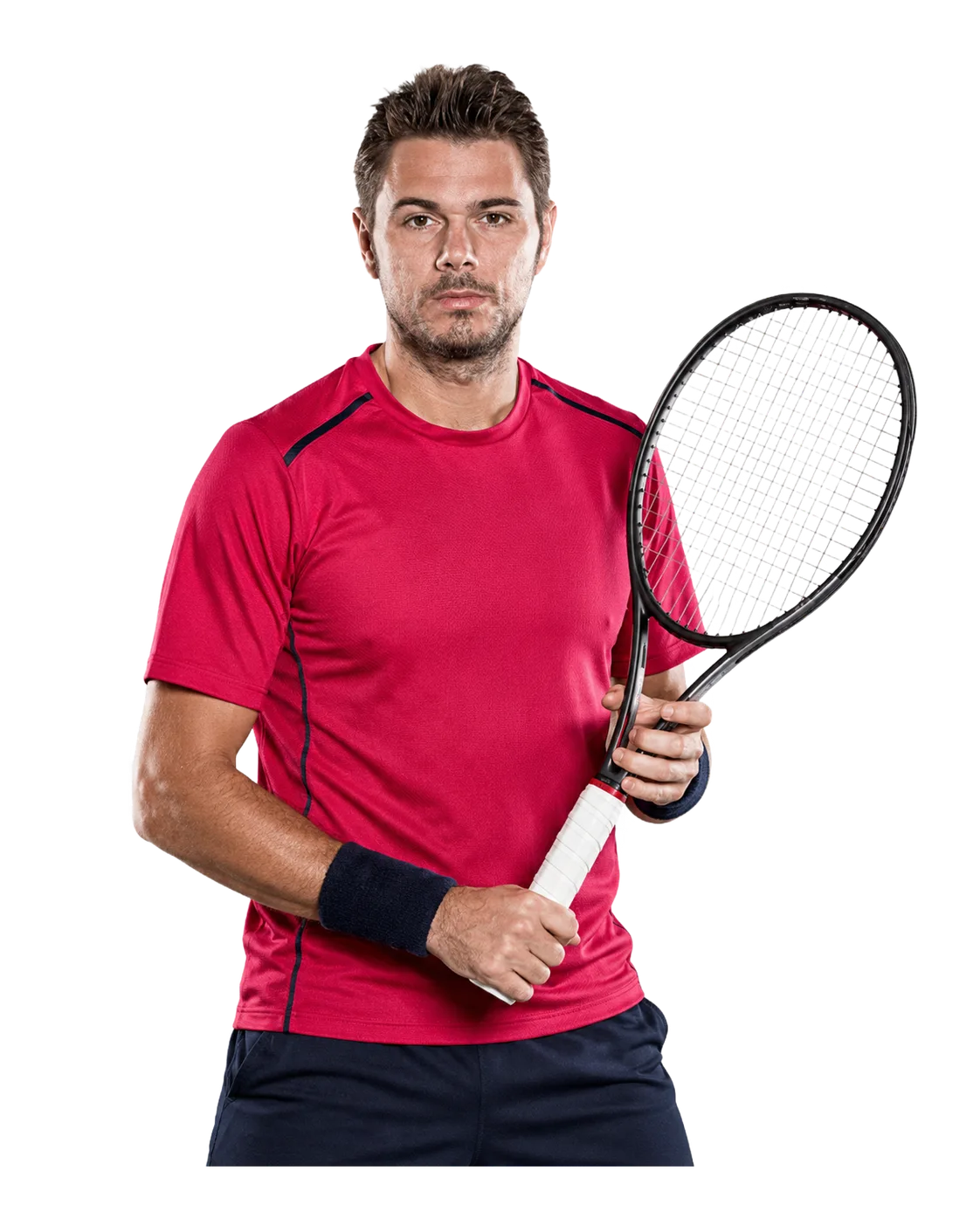 Stan Wawrinka tennis player profile visual with TennisJack stats and match analysis