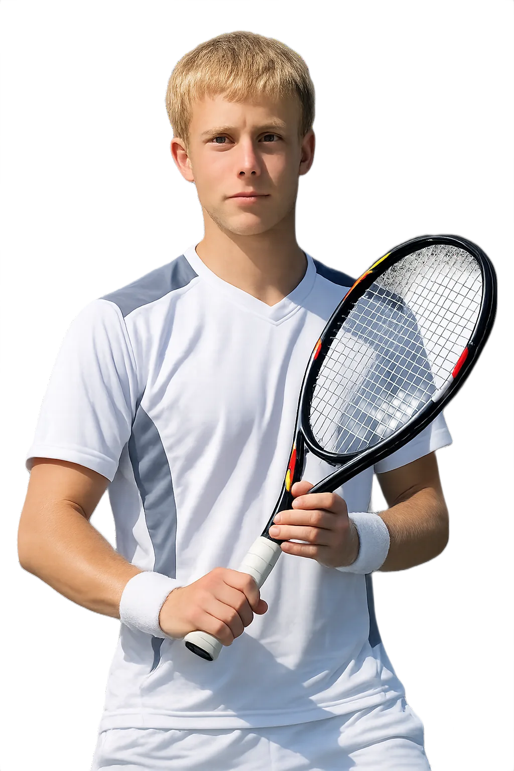 Portrait of Sven Corbinais, tennis player