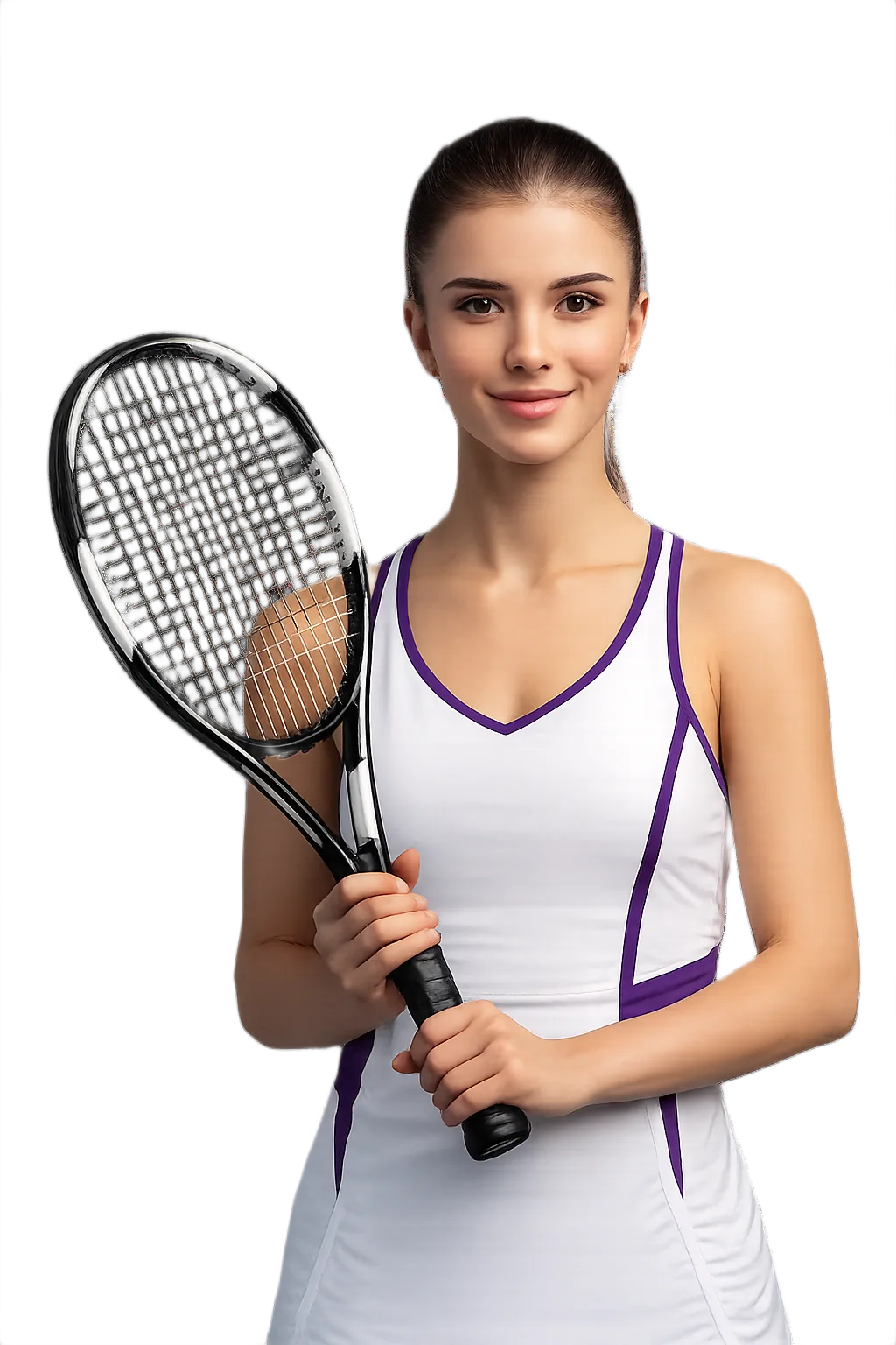 Portrait of Sylvie Zund, tennis player