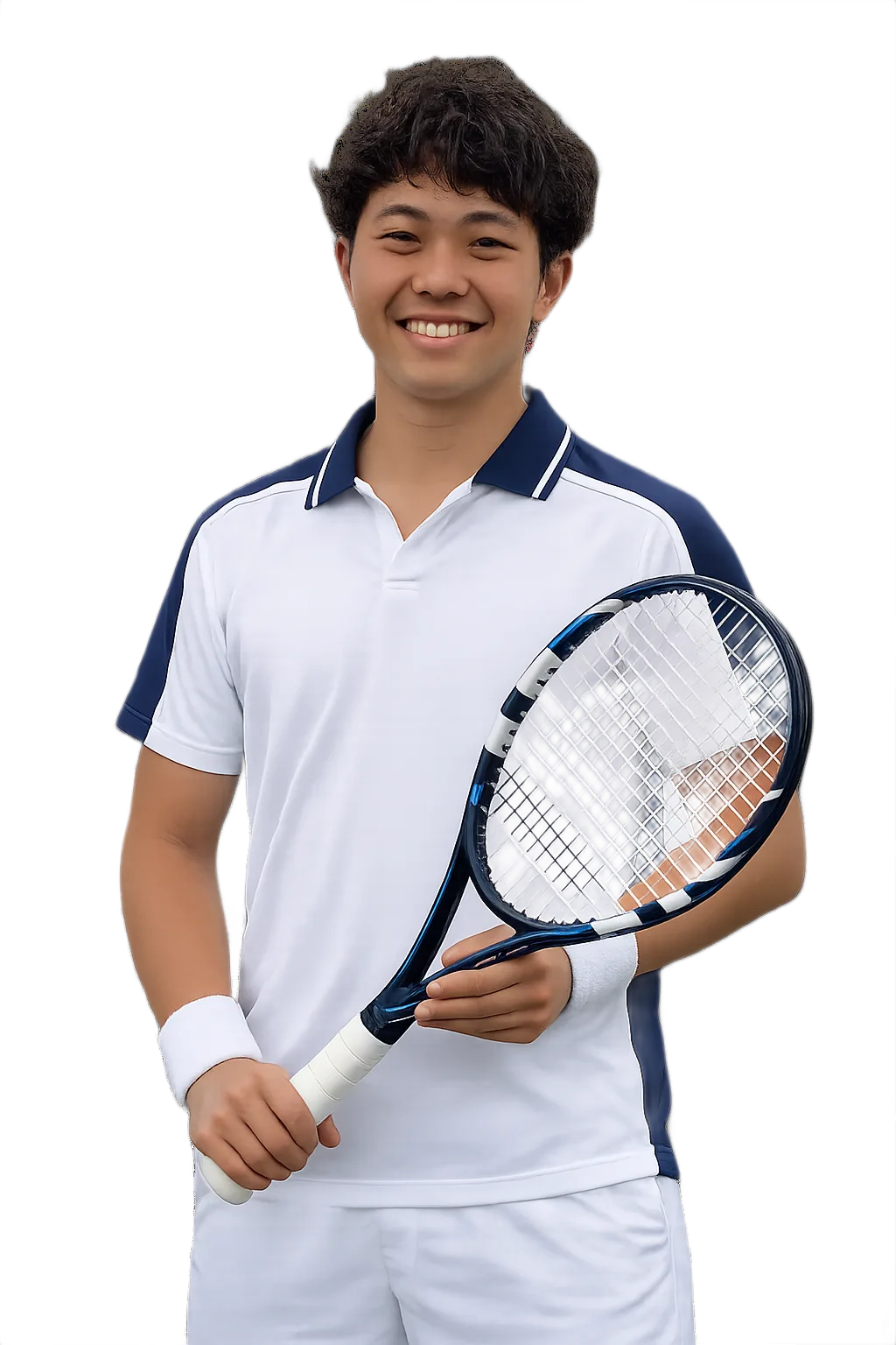 Portrait of Taketo Takamisawa, tennis player