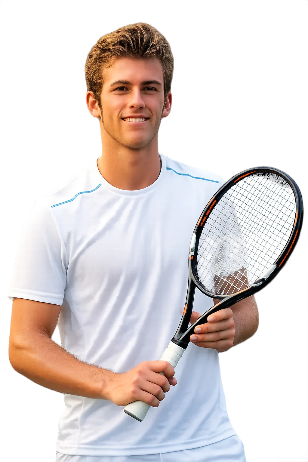 Portrait of Thijmen Loof, tennis player
