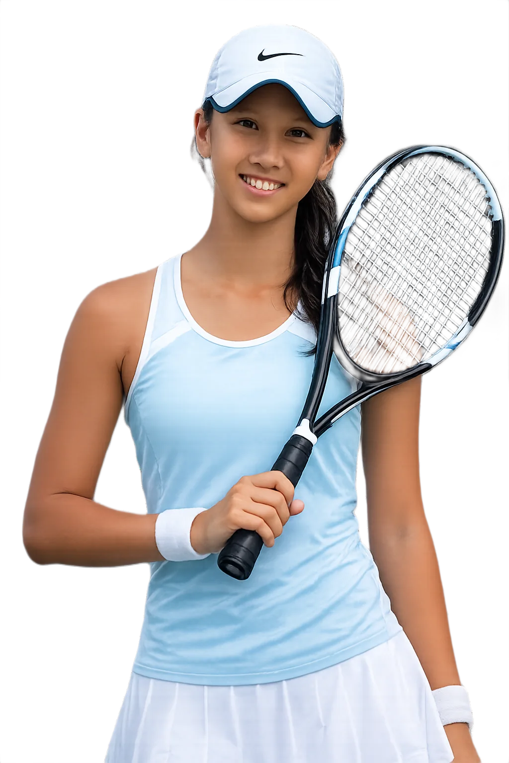 Portrait of Tianmei Wang, tennis player