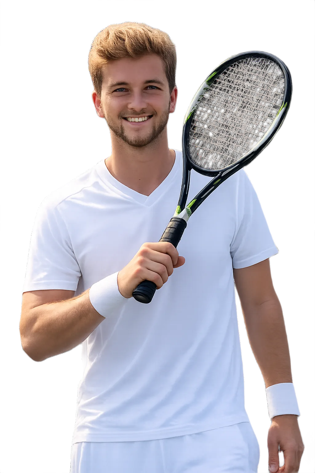 Portrait of Tom Hands, tennis player